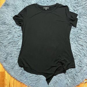 Joh Top Black Asymmetrical Minimalist Contemporary Size XL